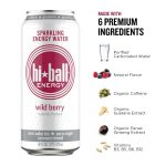 Hiball Clean Energy Seltzer Water, Caffeinated Sparkling Water Made with Vitamin B12 and Vitamin B6, Sugar Free (8 pack of 16 Fl Oz), Variety Pack - Image 8